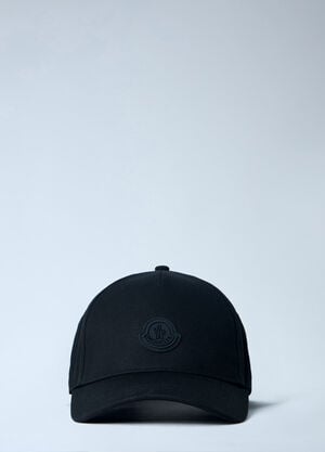 Moncler Logo Embroidered Baseball Cap Black mon0163030