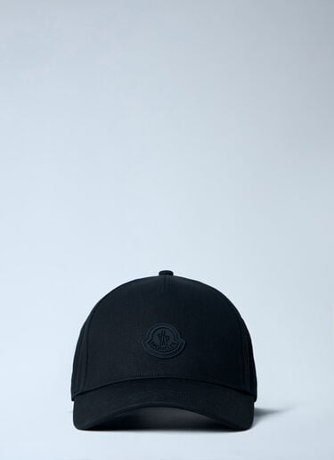 Moncler Logo Embroidered Baseball Cap Black mon0163030