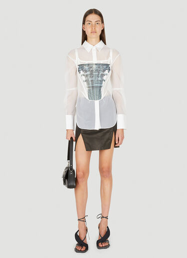 Column Corset Top Dion Lee Column Corset Top White dle0249003