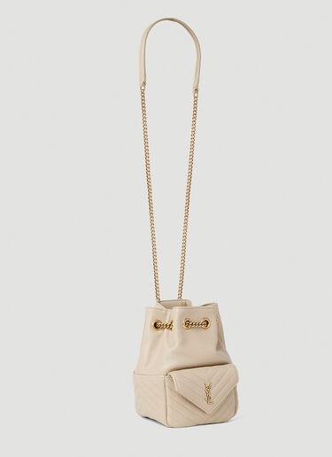 Saint Laurent Joe Nano Bucket Shoulder Bag Cream sla0251132