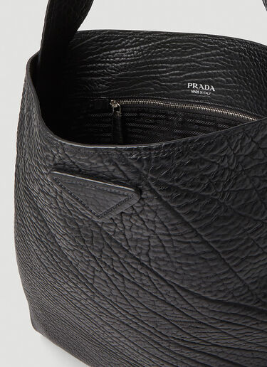 Triangle Plaque Tote Bag Prada Triangle Plaque Tote Bag Black pra0152063