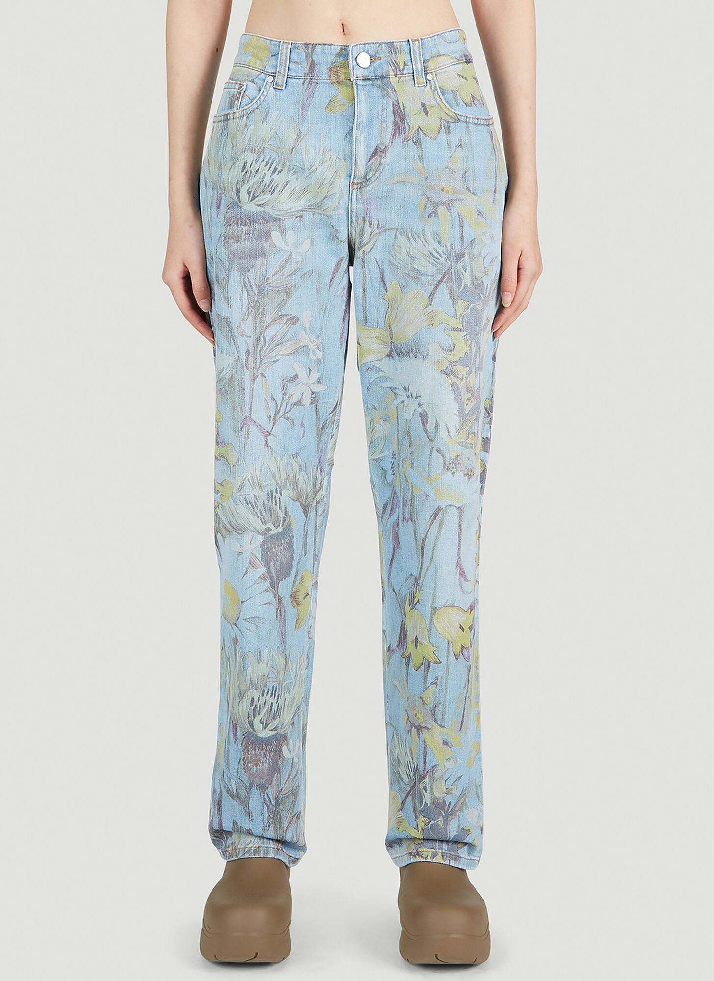 STELLA MCCARTNEY STELLA MCCARTNEY REWILD FLORA JEANS FEMALE BLUEFEMALE