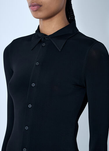 Balenciaga Button-Down Shirt Black bal0259009