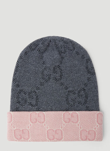Gucci Reversible GG Beanie Hat Grey guc0253152