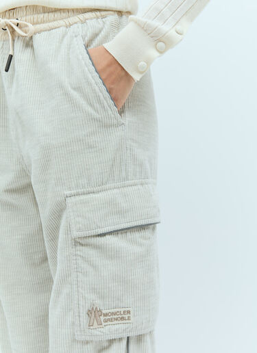 Moncler Grenoble Corduroy Cargo Pants Grey mog0257002