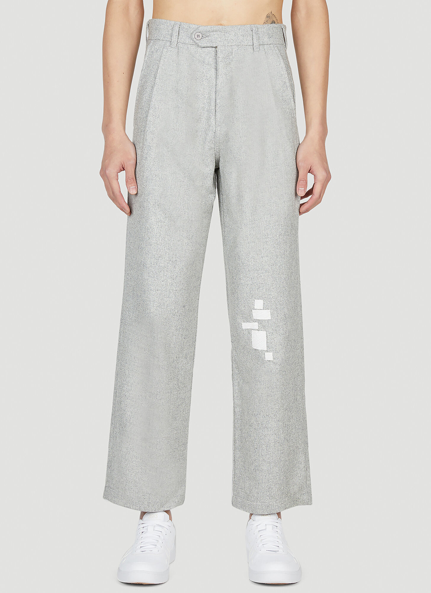 Shop Saintwoods Patch Wool Pants