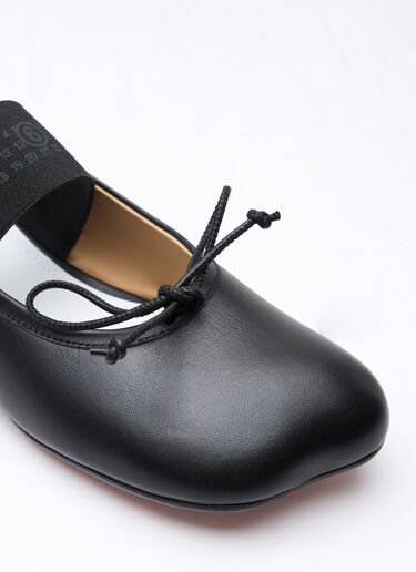 MM6 Maison Margiela 脚趾廓形芭蕾鞋 黑色 mmm0257012