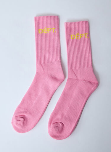 Gallery Dept. Logo Motif Socks Pink gdp0160028