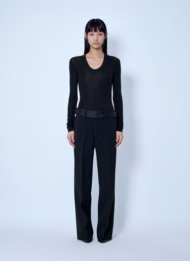 LN-CC® - Entire Studios: Circle Neck Bodysuit - Black Entire Studios Circle Neck Bodysuit Black ent0266024