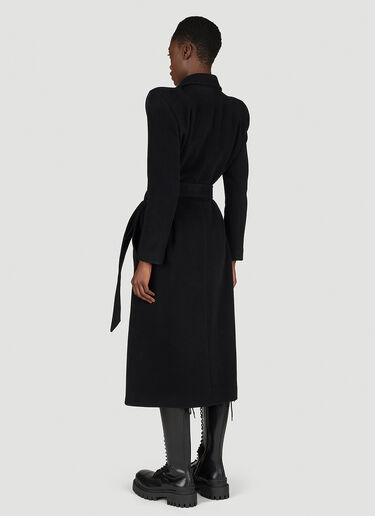 Round Shoulder Cashmere-Blend Coat Balenciaga Round Shoulder Cashmere-Blend Coat Black bal0254019