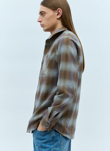 A.P.C. Flannel Shirt Brown apc0155004