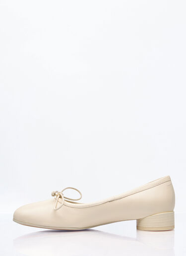 MM6 Maison Margiela Anatomic Ballerina Shoes Cream mmm0258005