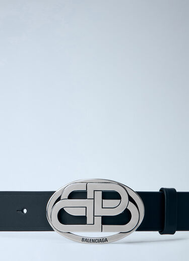 LN-CC® - Balenciaga: Oval BB Belt - Black Balenciaga Oval BB Belt Black bal0165021