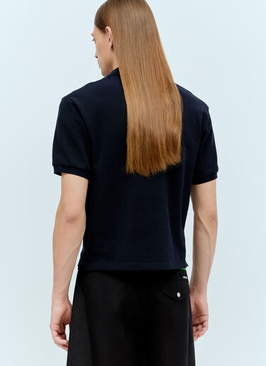 Miu Miu Logo Embroidery Polo Shirt Blue miu0356002