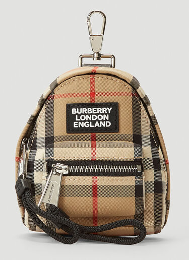 Burberry Backpack Keyring Charm Beige bur0141078