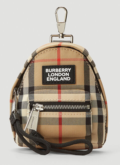 Burberry Backpack Keyring Charm Black bur0152028