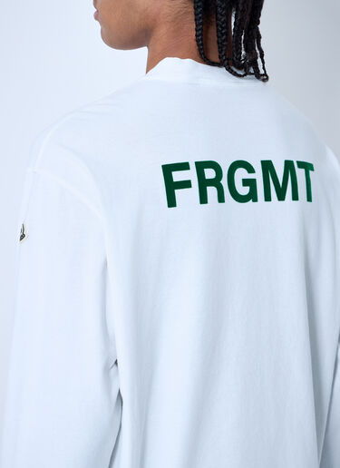 Moncler x FRGMT Hiroshi Fujiwara ロゴモチーフTシャツ ホワイト mfr0160062
