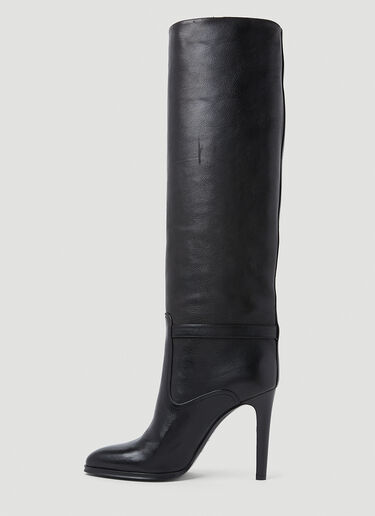 Diane Leather Boots Saint Laurent Diane Leather Boots Black sla0253078