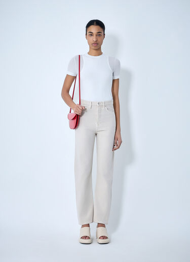 Jil Sander Crew Neck Fitted T-Shirt White jil0264006