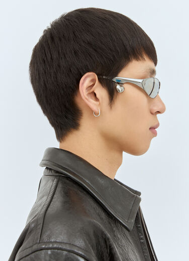Acne Studios Metal Frame Charm Sunglasses Silver cns0358001