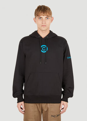 Capasa Milano Logo Embroidery Hooded Sweatshirt Black cps0150012