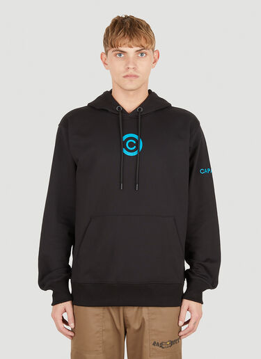 Capasa Milano Logo Embroidery Hooded Sweatshirt Black cps0150012