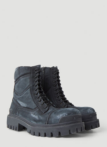 Balenciaga Combat Strike Boots Black bal0149033