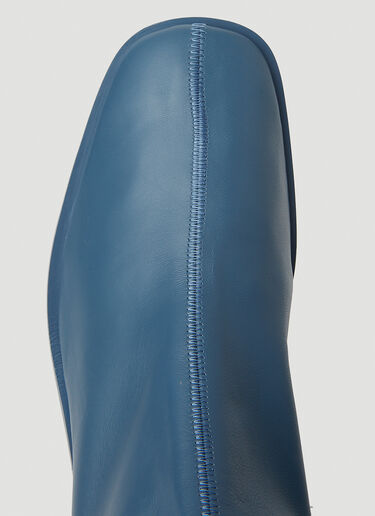 Acne Studios Logo Print Ankle Boots Blue acn0252031