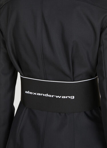 Alexander Wang Logo Jacquard Waist Blazer Black awg0249003
