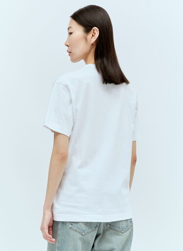 Comme Des Garçons PLAY ロゴパッチTシャツ ホワイト cpl0356004