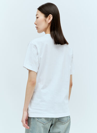 Comme Des Garçons PLAY 徽标贴饰 T 恤 白色 cpl0356004