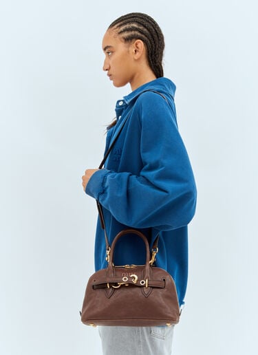 Miu Miu Small Aventure Nappa Leather Handbag Brown miu0258042