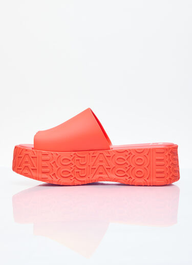 Melissa x Marc Jacobs Becky Platform Slides Orange mxm0254002