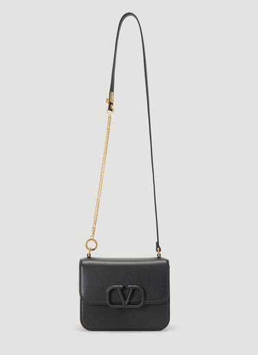 Valentino Small Vsling Shoulder Bag Black val0239020