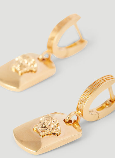 Versace Medusa Drop Earrings Gold ver0255036