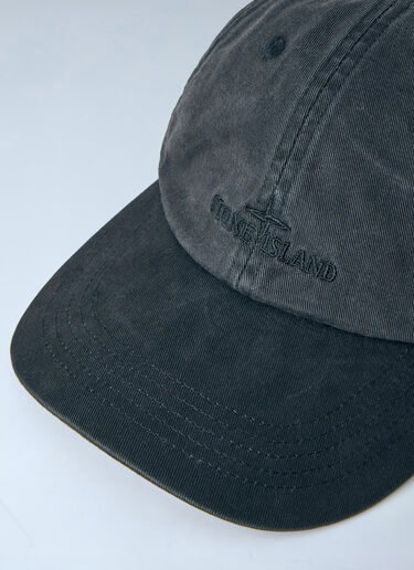 LN-CC® - Stone Island: Baseball Cap - Black Stone Island Baseball Cap Black sto0165079