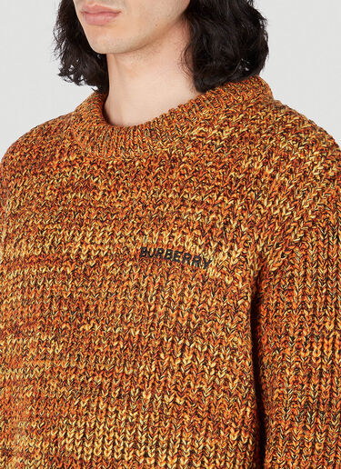 Burberry Embroidered Logo Sweater Orange bur0151025