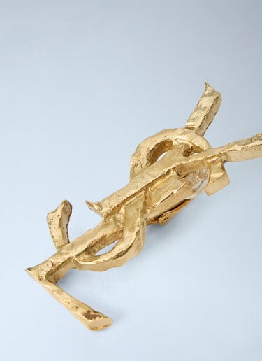 LN-CC® - Saint Laurent: Cassandre Single Earring - Gold Saint Laurent Cassandre Single Earring Gold sla0263114