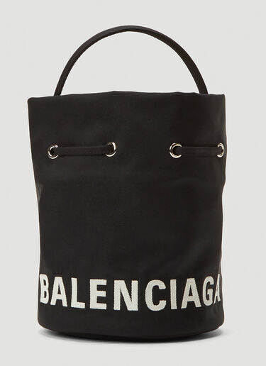 Balenciaga Wheel Extra Small Bucket Bag Black bal0243085