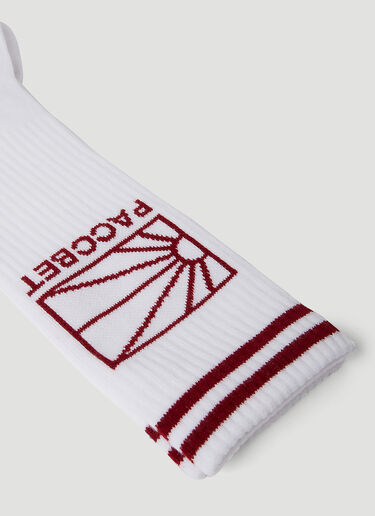 Rassvet Logo Jacquard Socks White rsv0150034