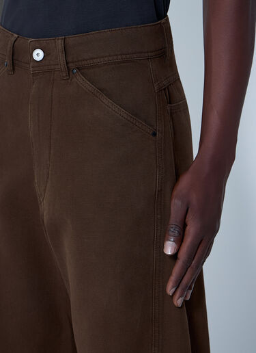Wide-Leg Denim Trousers Lemaire Wide-Leg Denim Trousers Brown lem0164010