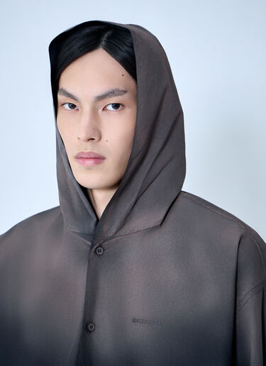 Balenciaga Hooded Shirt Black bal0163011