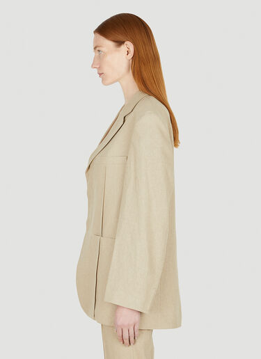 Jacquemus La Veste d'Homme Blazer Beige jac0248040