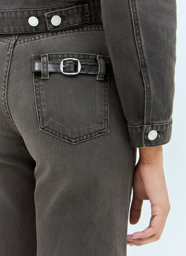 Coperni Wide Leg Jeans Grey cpn0257004