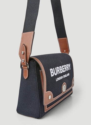 Burberry Logo Print Messenger Shoulder Bag Black bur0249048