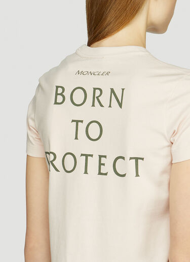 Moncler Born To Protect T-Shirt Pink mon0247047
