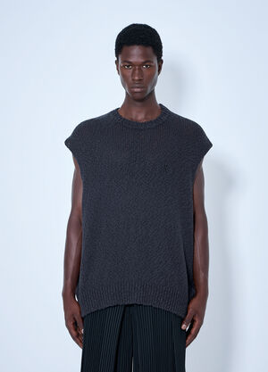 Homme Plissé Issey Miyake Risotto Knit Top Grey hmp0165003