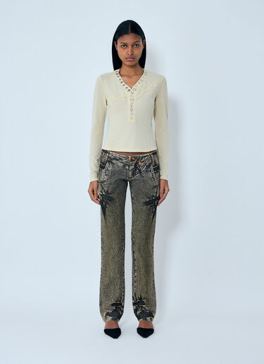 Miss Sixty x KNWLS Logo Patchwork T-Shirt Green msk0263016