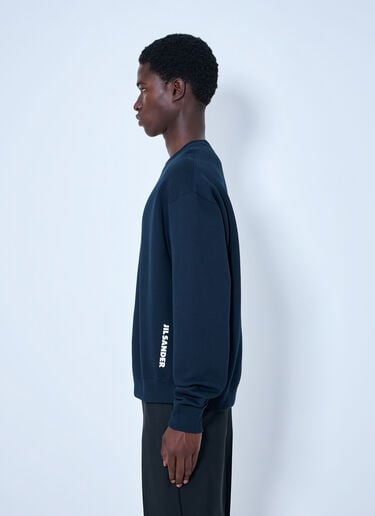 LN-CC® - Jil Sander: Crewneck Sweatshirt - Navy Jil Sander Crewneck Sweatshirt Navy jil0165007