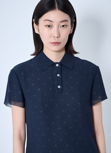 Acne Studios Mesh Layered Top Navy acn0260011